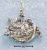 Sterling Silver ANTIQUED NOAH'S ARK CHARM