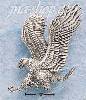 Sterling Silver LARGE LANDING BALD EAGLE CHARM Sterling Silver LARGE LANDING BALD EAGLE CHARM