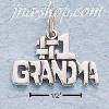 Sterling Silver "#1 GRANDMA" CHARM Sterling Silver "#1 GRANDMA" CHARM