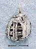 Sterling Silver ANTIQUED FIELDER'S GLOVE CHARM