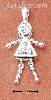 Sterling Silver APRIL BEAD GIRL CHARM W/ CLEAR CZ Sterling Silver APRIL BEAD GIRL CHARM W/ CLEAR CZ