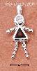 Sterling Silver JANUARY BEAD GIRL CHARM W/ ORANGE/RED CZ Sterling Silver JANUARY BEAD GIRL CHARM W/ ORANGE/RED CZ