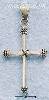 Sterling Silver LARGE CROSS W/ WRAPPED ROPE EDGES (1-1/2" X 1-1/