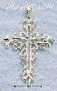 Sterling Silver LARGE DC OPEN FANCY FILIGREE CROSS