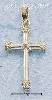 Sterling Silver SMALL CROSS W/ WRAPPED ROPE Sterling Silver SMALL CROSS W/ WRAPPED ROPE