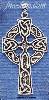 Sterling Silver LARGE ANTIQUED CELTIC CROSS CHARM