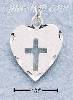 Sterling Silver DC HEART W/ CUTOUT CROSS