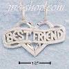 Sterling Silver DC LARGE FLAT "BEST FRIENDS" MITZPAH