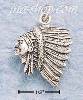 Sterling Silver SIDE VIEW INDIAN HEAD CHARM Sterling Silver SIDE VIEW INDIAN HEAD CHARM