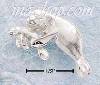 Sterling Silver DC MOTHER AND BABY MANATEE CHARM