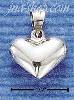 Sterling Silver HP LIGHTWEIGHT WIDE PUFFED HEART Sterling Silver HP LIGHTWEIGHT WIDE PUFFED HEART