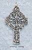 Sterling Silver ANTIQUED CELTIC CROSS CHARM