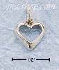 Sterling Silver SMALL OPEN HEART CHARM Sterling Silver SMALL OPEN HEART CHARM