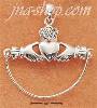 Sterling Silver CLADDAGH CHARM HOLDER