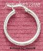 Sterling Silver 20MM TUBULAR HOOP WITH FRENCH LOCK EARRINGS