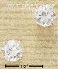 Sterling Silver 7MM ROUND CLEAR CZ POSTS