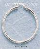 Sterling Silver 38MM TUBULAR HOOP WITH FRENCH LOCK EARRINGS (3MM