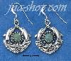 Sterling Silver DOUBLE DOLPHINS WITH TURQUOISE SUN AND WAVES FRE