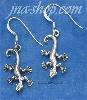 Sterling Silver GECKO ON THE MOVE FRENCH WIRE EARRINGS