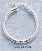 Sterling Silver 25MM TUBULAR HOOP WITH FRENCH LOCK EARRINGS (3MM