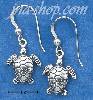 Sterling Silver MINI TURTLE EARRINGS ON FRENCH WIRES