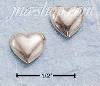 Sterling Silver HP HEART POST EARRINGS