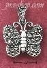 Sterling Silver MARCASITE BUTTERFLY PENDANT W/ MARCASITE BAIL