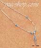 Sterling Silver 18" LIQUID SILVER NECKLACE W/ TURQUOISE AND FEAT Sterling Silver 18" LIQUID SILVER NECKLACE W/ TURQUOISE AND FEAT