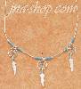 Sterling Silver 18" LIQUID SILVER NECKLACE W/ TURQUOISE & TRIPLE