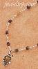 Sterling Silver 16" LIQUID SILVER W/ TIGER EYE BEADS & PENDANT N