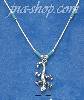 Sterling Silver 16" LIQUID SILVER NECKLACE W/ TURQUOISE BEADS &