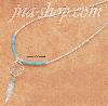 Sterling Silver 20" TINY TURQUOISE DREAMCATCHER NECKLACE