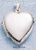 Sterling Silver LARGE FLAT HP HEART LOCKET Sterling Silver LARGE FLAT HP HEART LOCKET