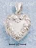 Sterling Silver FLORAL EMBOSSED HEART LOCKET Sterling Silver FLORAL EMBOSSED HEART LOCKET