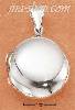 Sterling Silver ROUND HIGH POLISH PUFFY LOCKET