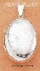 Sterling Silver 22x30MM OVAL ETCHED LOCKET