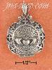 Sterling Silver ANTIQ CLADDAGH LOCKET W/CROSS BORDER & FILIGREE Sterling Silver ANTIQ CLADDAGH LOCKET W/CROSS BORDER & FILIGREE