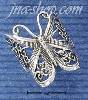Sterling Silver LARGE BUTTERFLY FILIGREE RING SIZES 5-10