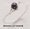 Sterling Silver WIRE RING WITH ONYX BEADS SIZES 4-10
