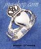 Sterling Silver X-LARGE ANTIQUE CLADDAGH RING