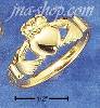 Sterling Silver UNISEX VERMEIL CLADDAGH RING