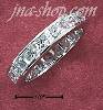 Sterling Silver RP WOMENS CONTINUOUS CHANNEL SET PRINCESS CUT CZ