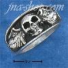 Sterling Silver MENS SKULL W/ WINGS RING (9-15)