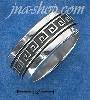 Sterling Silver MENS ANTIQUED GREEK KEY SPINNER RING (8-13)