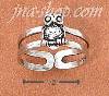 Sterling Silver DOUBLE SHANK OWL TOE RING