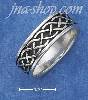 Sterling Silver ANTIQUED 7MM LOOSE CELTIC BRAID BAND (7-13)