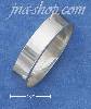 Sterling Silver 6MM FLAT PLAIN HIGH POLISH WEDDING BAND