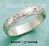 Sterling Silver SCROLLED ANTIQUED 3MM WEDDING BAND SIZES 4-13