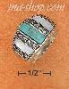 Sterling Silver TURQUOISE & MOP W/ MARCASITE DIVIDERS DOME RING
