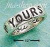 Sterling Silver "FOREVER YOURS" W/ "I LOVE YOU" INSIDE BAND SIZE